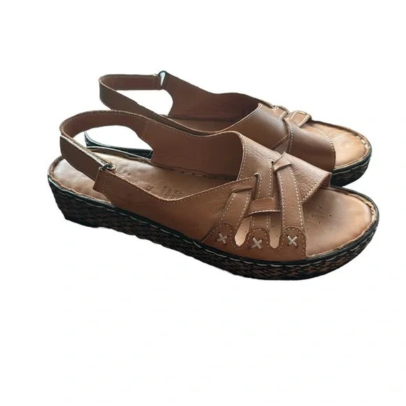 Spring Steps Hartley Slingback Leather Sandals size 10.5 - Picture 2 of 4